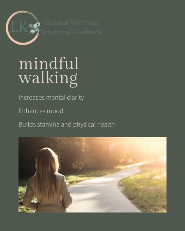 Have you tried mindful walking? Mindful walking can strengthen your mental resilience and boost your overall well-being! 🚶‍♀️🌳

How to do it: it involves paying full attention to the experience of walking, using all your senses to stay present in the moment. This practice helps reduce stress, improves mood, and enhances your connection with your surroundings.

How did our tips on building mental resilience help you this week?

We’ve got one more coming your way!

#naturesmedicine #mindfulwalking #mentalresilience #functionalmedicine